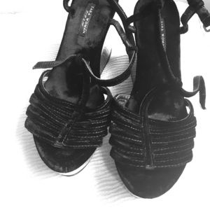 Zara Woman velvet platforms